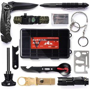 Gifts for Men Dad Husband Him, Fathers Day, Survival Gear and Equipment 12 in 1